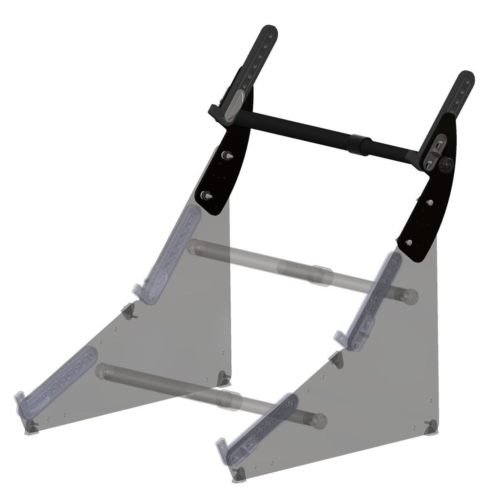 SynthRISE Adapt Tier WIDE montato su un supporto per synth