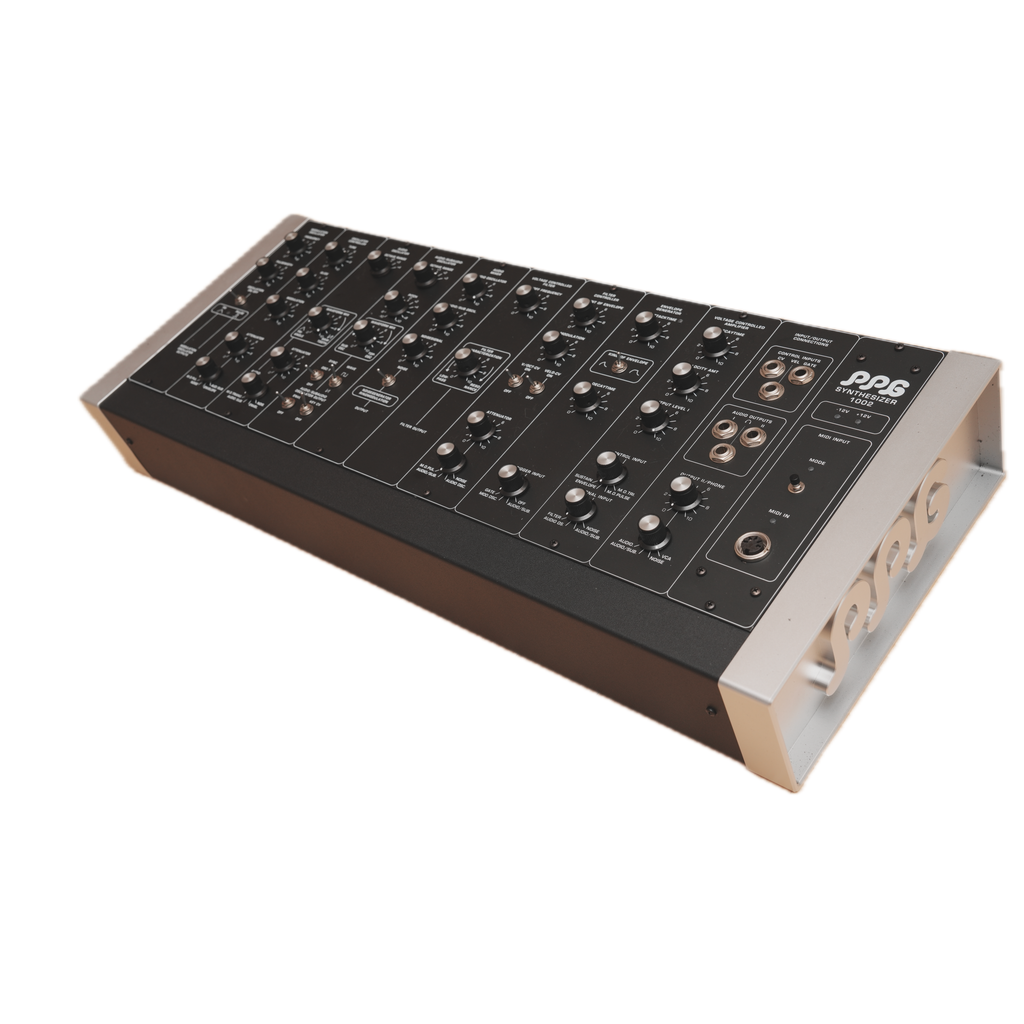 Modulo sintetizzatore analogico PPG 1002 Mk2, vista angolata
