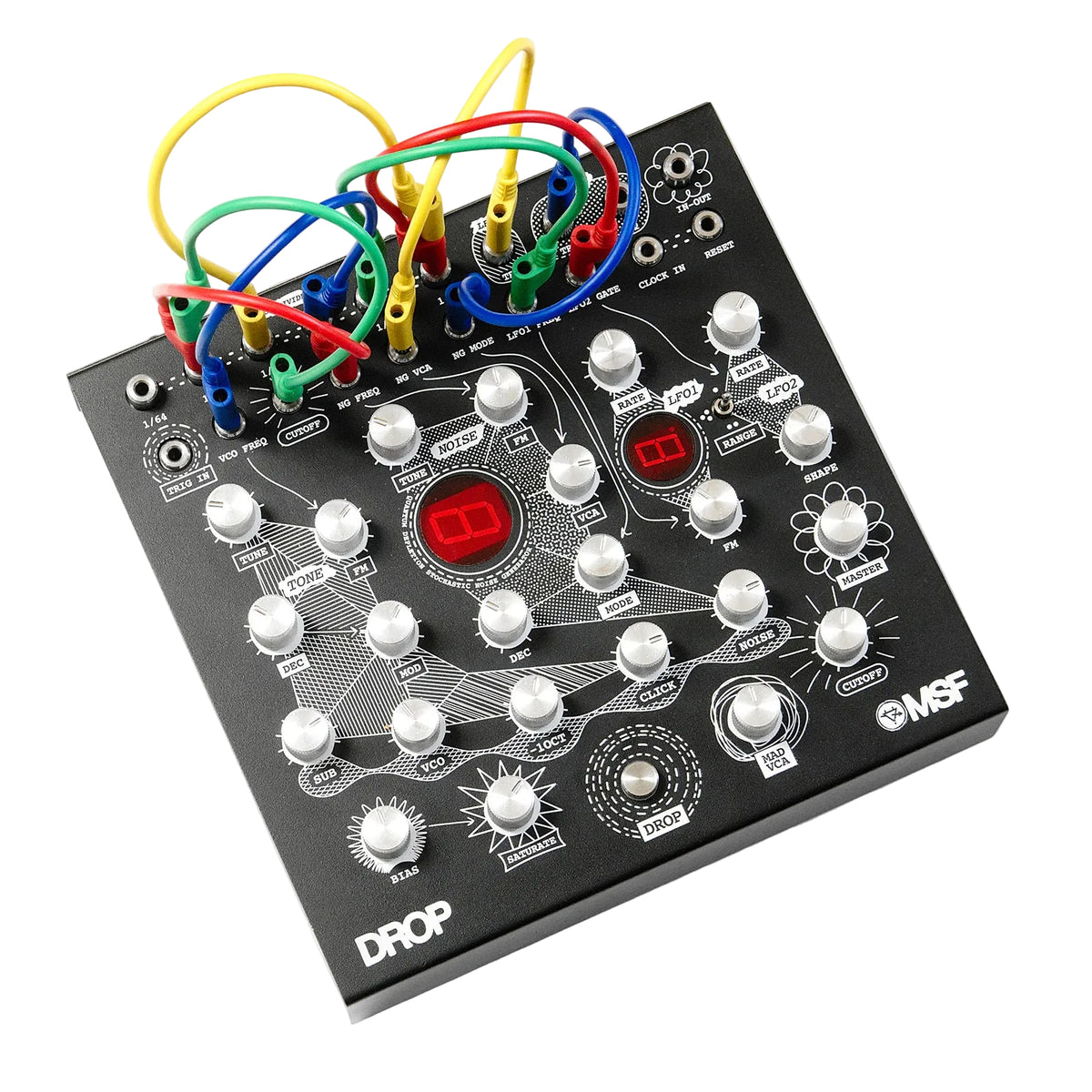 Groovebox e drum machine analogica MSF The Drop con prese a banana