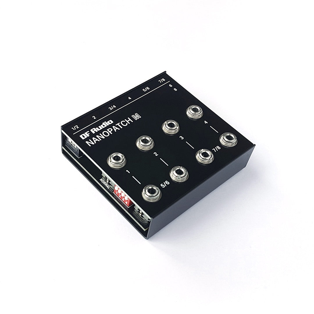 DF Audio Nanopatch M patch bay angled view