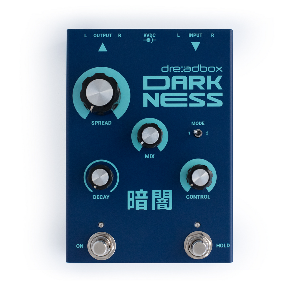 Pedale riverbero shimmer stereo digitale Dreadbox Darkness