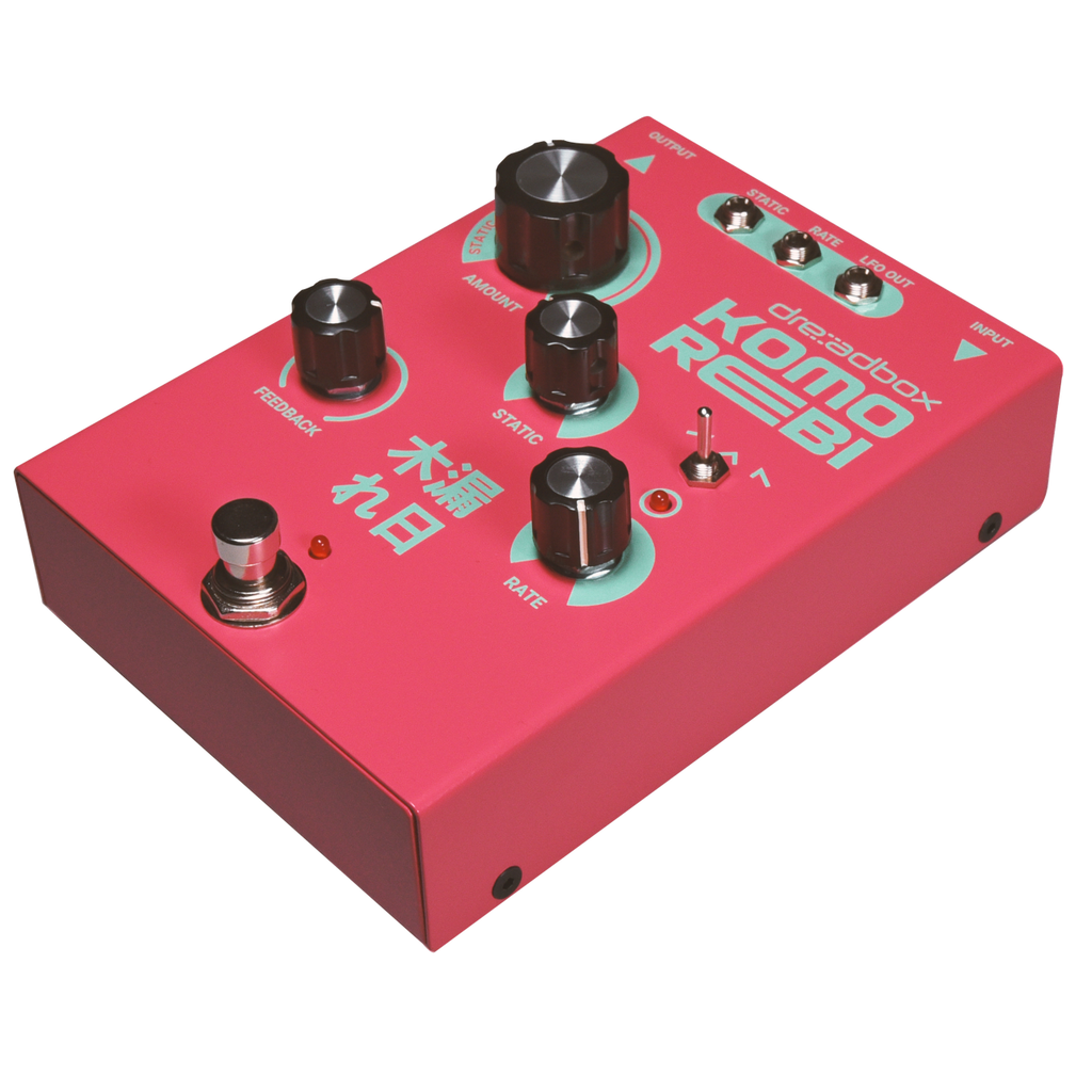 Dreadbox Komorebi chorus flanger pedal angled view from the right