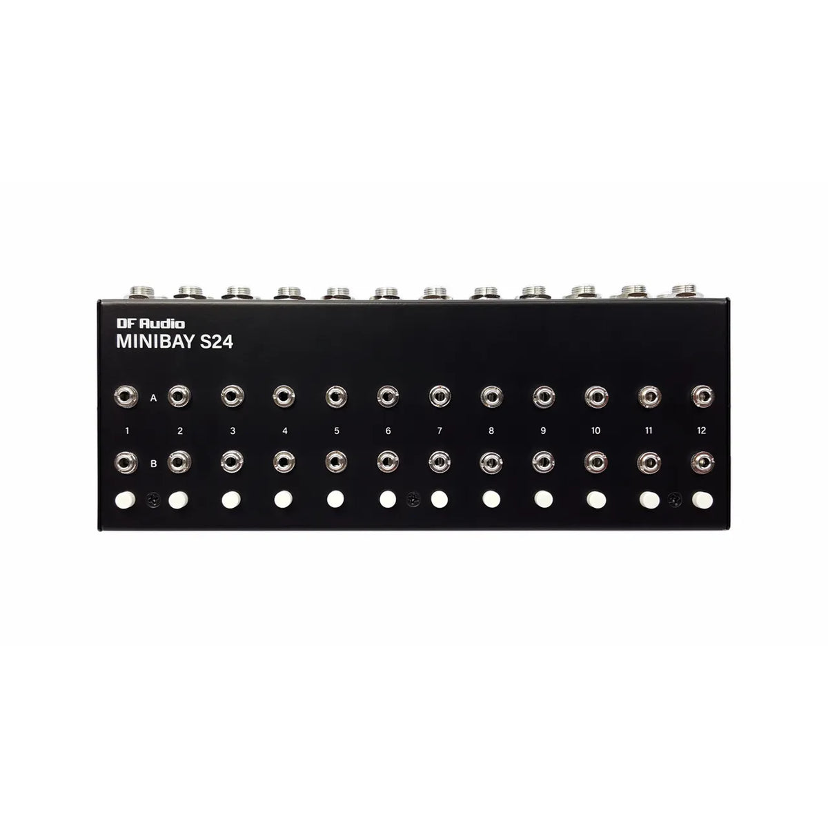 DF Audio Minibay S24 24-point TRS patch bay top panel