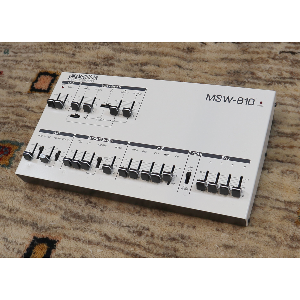 Michigan Synth Works MSW-810m analog monosynth front panel