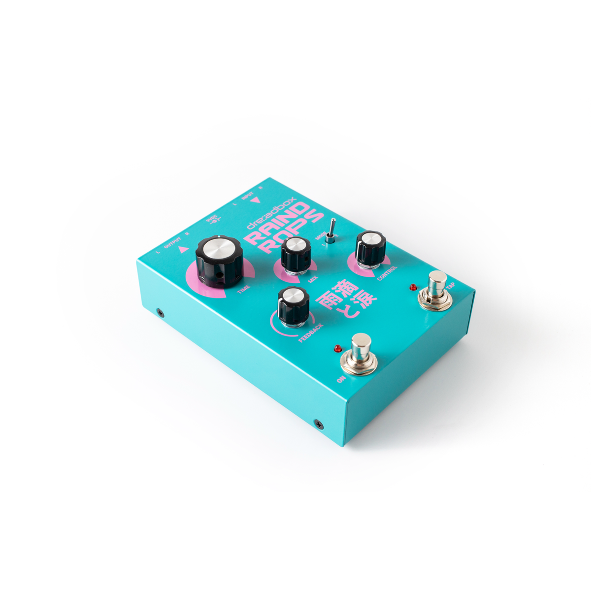 Dreadbox Raindrops pedal angled view