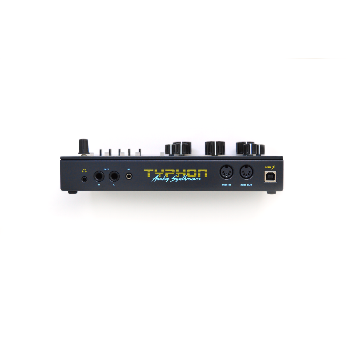 Sintetizzatore analogico Dreadbox Typhon, pannello posteriore