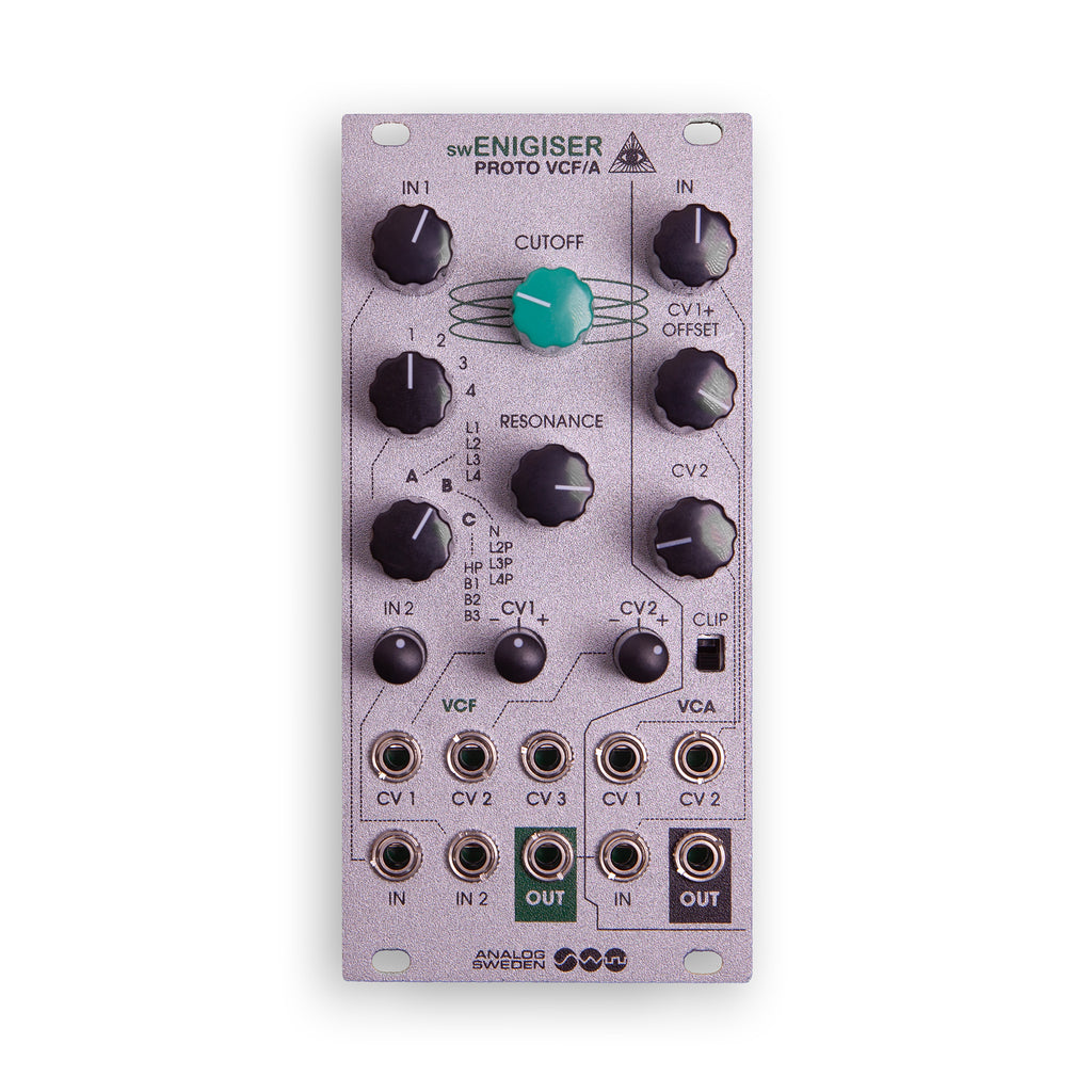Modulo filtro Eurorack swEnigiser Proto VCF/A da 12 HP